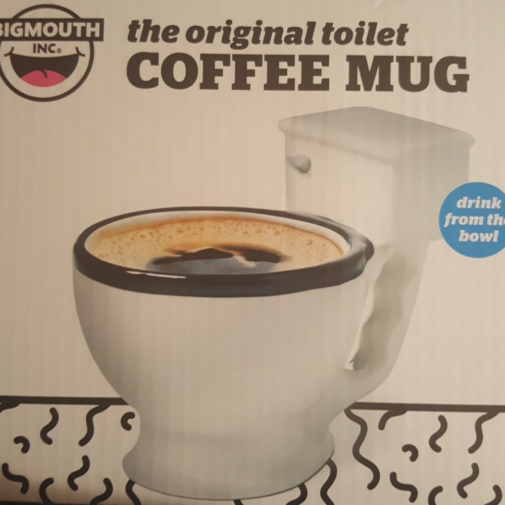 Toilet bowl mug